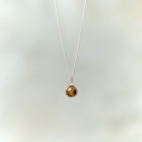 Zilveren ketting Tiger-eye Zilveren ketting Tiger-eye