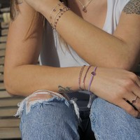 Zilveren armbandje Amethist Emmi Zilveren armbandje Amethist Emmi