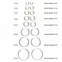 Zilveren oorringen 12 mm Zilveren oorringen 12 mm