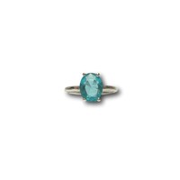 Zilveren edelsteen ring Blue Topaz Zilveren edelsteen ring Blue Topaz