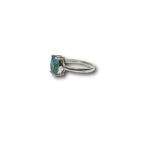 Zilveren edelsteen ring Blue Topaz Zilveren edelsteen ring Blue Topaz