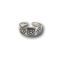 Teenring / vingertop ring 3 flowers Teenring / vingertop ring 3 flowers