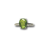 Zilveren edelsteen ring Peridot Zilveren edelsteen ring Peridot