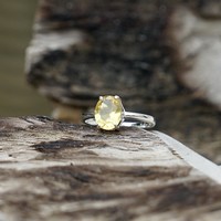 Zilveren ring Citrien Zilveren ring Citrien