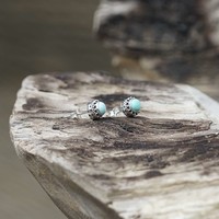 Zilveren oorknopjes Turquoise Zilveren oorknopjes Turquoise