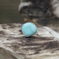 Zilveren ring Larimar Esmeralda Zilveren ring Larimar Esmeralda
