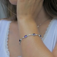 Zilveren armband Amethist Yoëlle Zilveren armband Amethist Yoëlle