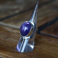 Zilveren ring Amethist Anello Zilveren ring Amethist Anello