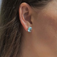 Oorknopjes Blue Topaz Oorknopjes Blue Topaz