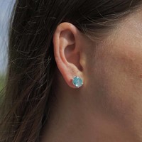 Oorknopjes Blue Topaz Oorknopjes Blue Topaz