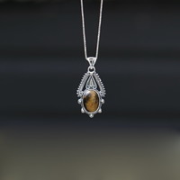 Zilveren hanger Tiger eye Abrama Zilveren hanger Tiger eye Abrama