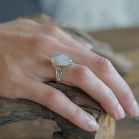 Zilveren ring Maansteen Moyava Zilveren ring Maansteen Moyava