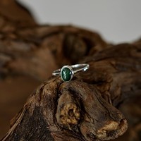 Edelsteen ring piccola Malachiet Edelsteen ring piccola Malachiet