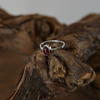 Birthstone ring piccola Granaat Birthstone ring piccola Granaat