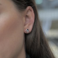 Zilveren oorknopjes Lotus Zilveren oorknopjes Lotus