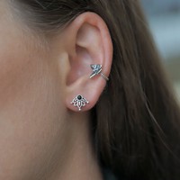 Earcuff zilveren vlinder Earcuff zilveren vlinder