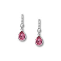 Oorstekers diamonds life Roze Oorstekers diamonds life Roze