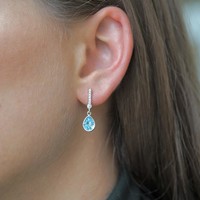 Oorknopjes diamonds life Blauw Oorknopjes diamonds life Blauw