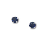 Zilveren oorknopjes Crystal darkblue Zilveren oorknopjes Crystal darkblue
