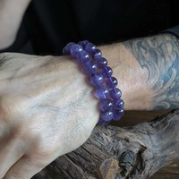 Kralen armband Amethist 10mm Kralen armband Amethist 10mm