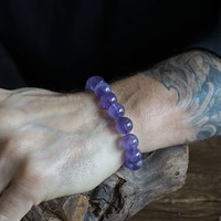Kralen armband Amethist 12mm Kralen armband Amethist 12mm