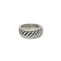 Zilveren brede spinning heren ring Andre Zilveren brede spinning heren ring Andre
