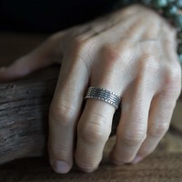 Zilveren heren ring Zilveren heren ring