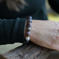 Kralen armband Botswana Agaat 12mm Kralen armband Botswana Agaat 12mm