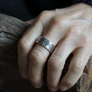 Bakkerij mooi Facet Zilveren heren ringen [Leelavadee Jewelry] - Leelavadee Jewelry