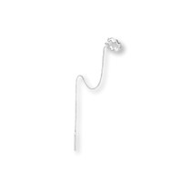 Zilveren zig-zag earcuff met threader Zilveren zig-zag earcuff met threader