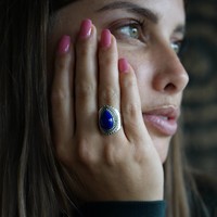 Zilveren ring Lapis Lazuli Ranisha Zilveren ring Lapis Lazuli Ranisha