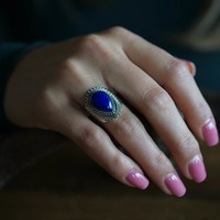 Zilveren ring Lapis Lazuli Ranisha Zilveren ring Lapis Lazuli Ranisha