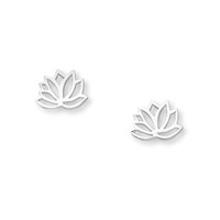 Zilveren oorknopjes Lotus Zilveren oorknopjes Lotus
