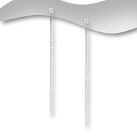 Zilveren ear threaders glamour Zilveren ear threaders glamour