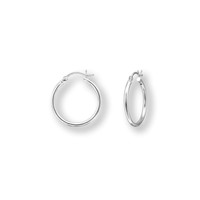 Zilveren hoop oorringen 18 mm Zilveren hoop oorringen 18 mm