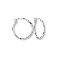 Zilveren hoop oorringen 25 mm Zilveren hoop oorringen 25 mm
