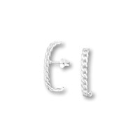 Zilveren oorstekers chain pin Zilveren oorstekers chain pin