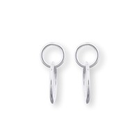 Zilveren oorstekers double ring Zilveren oorstekers double ring