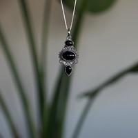 Zilveren hanger Black Onyx Ruhsni Zilveren hanger Black Onyx Ruhsni