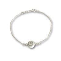 Zilveren armbandje Shiva shell Zilveren armbandje Shiva shell