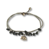 Enkelbandje olifant zwart Enkelbandje olifant zwart