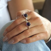 Zilveren ring Amethist Abou Zilveren ring Amethist Abou
