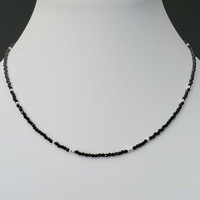 Edelsteen ketting Coco zwarte Spinel Leelavadee Jewelry sieraden Edelsteen ketting Coco zwarte Spinel