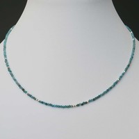 Edelsteen ketting Coco blauwe Apatiet Edelsteen ketting Coco blauwe Apatiet