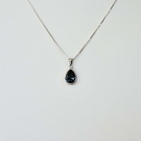 Zilveren hanger Diamonds life Donkerblauw Zilveren hanger Diamonds life Donkerblauw
