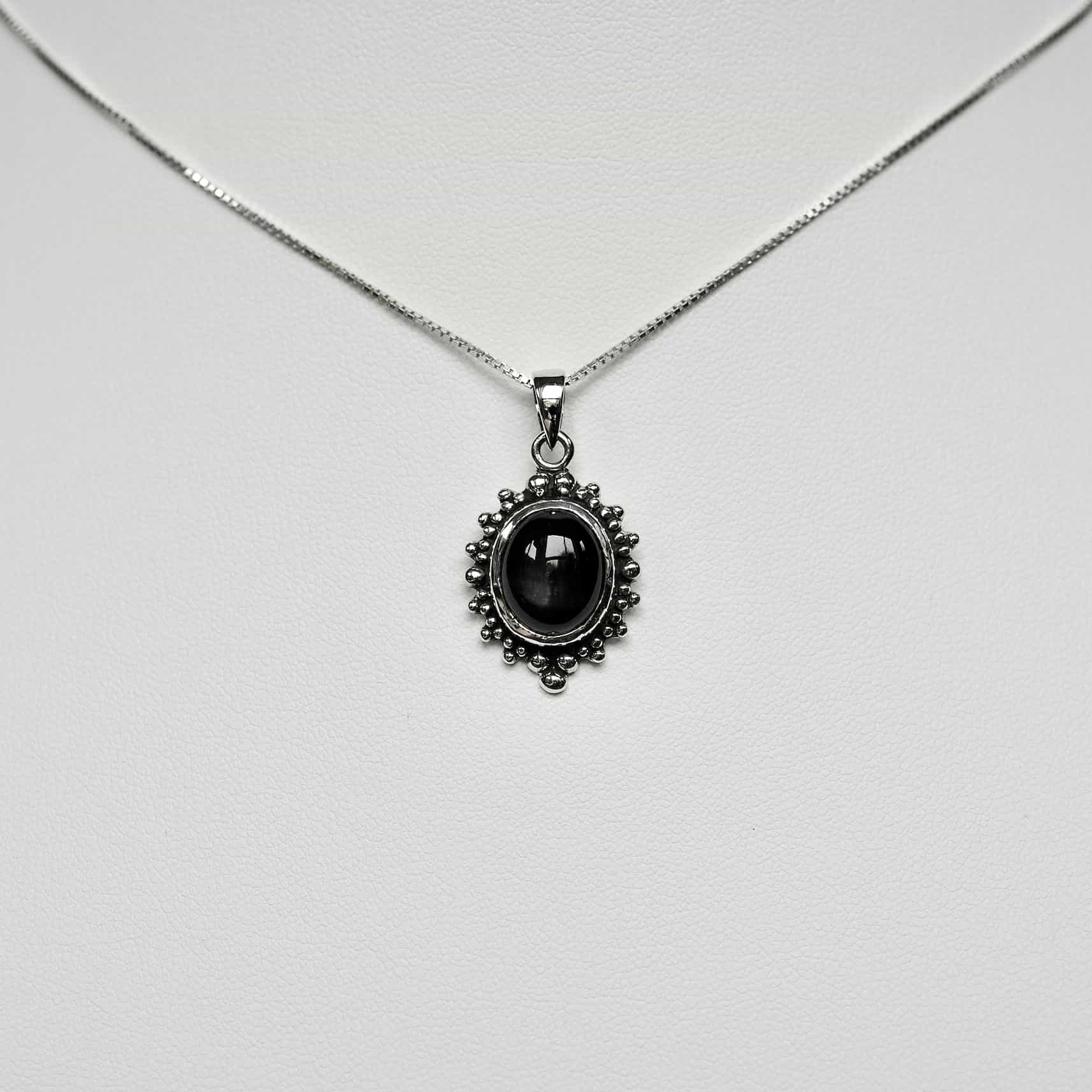 Huh convergentie Uitscheiden Zilveren Black Onyx hanger Azra - Leelavadee Jewelry
