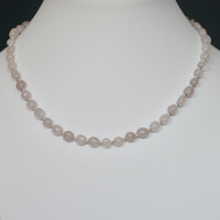 Edelsteen ketting Thian Rozenkwarts Edelsteen ketting Thian Rozenkwarts