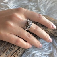 Bali ring rozenkwarts Bali ring rozenkwarts
