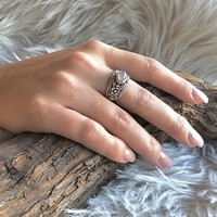 Bali ring rozenkwarts Bali ring rozenkwarts
