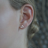 Zilveren oorknopjes Love Heart Zilveren oorknopjes Love Heart